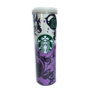 Starbucks 2021 Glow in the Dark Halloween Fall Tumbler Purple Cold Cup 16oz NEW